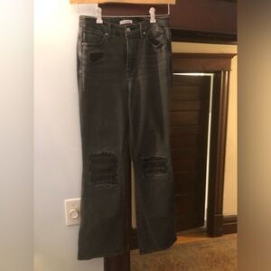 GoodAmerican good curve Distressed Black Jeans